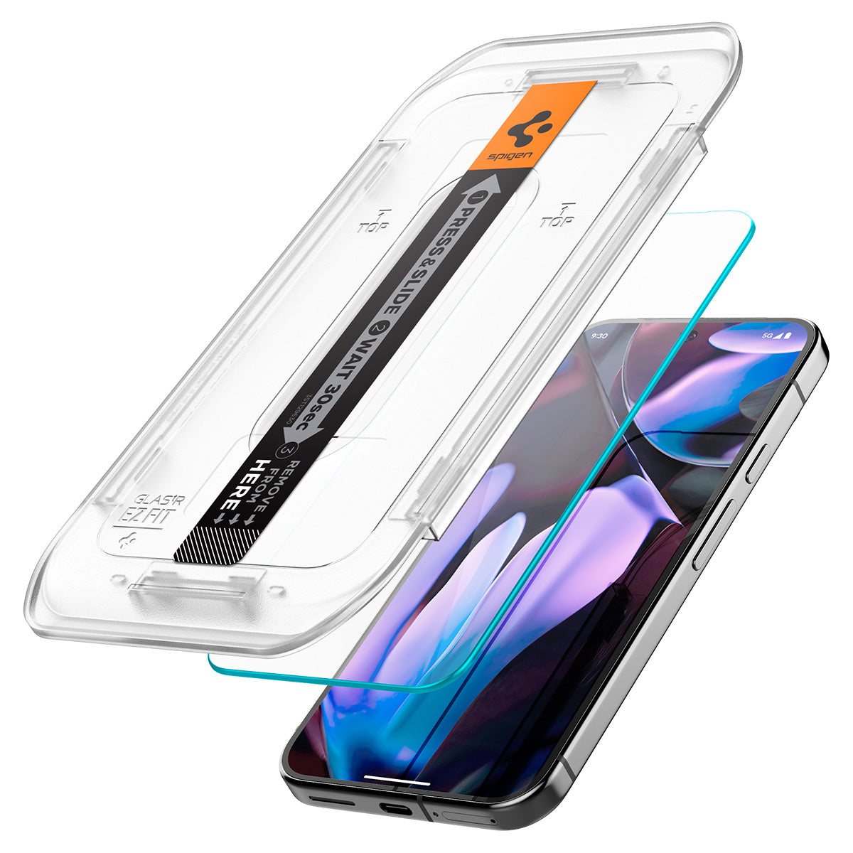 Spigen Pixel 10 Pro / Pixel 10 Screen Protector GLAS.tR EZ Fit (2 Pack) view 2