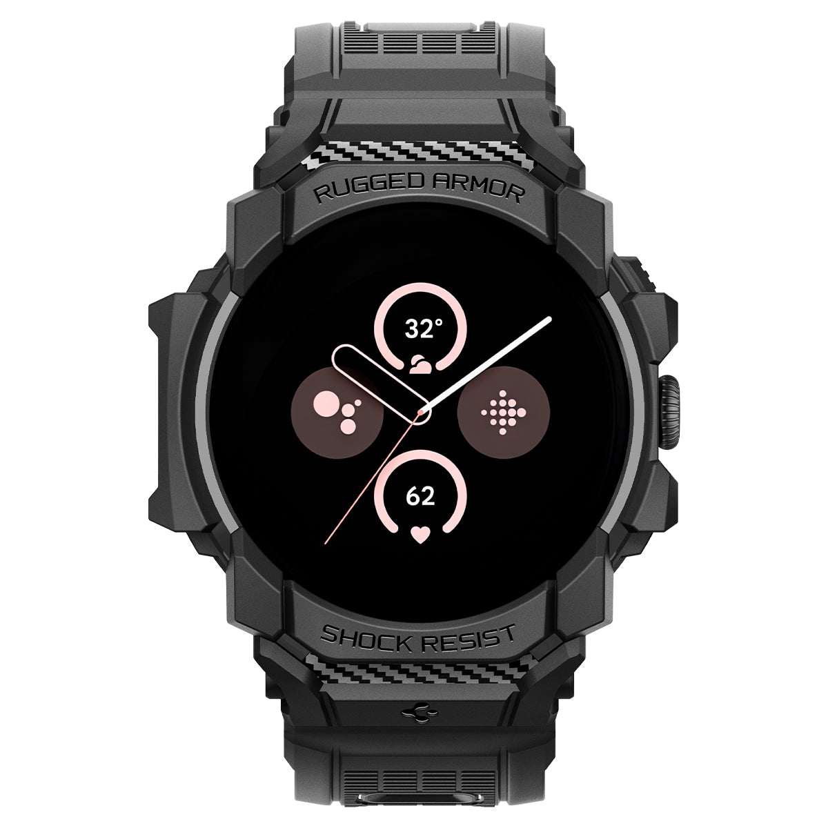 Spigen Pixel Watch 3 (45mm) Case + Case Rugged Armor Pro view 2