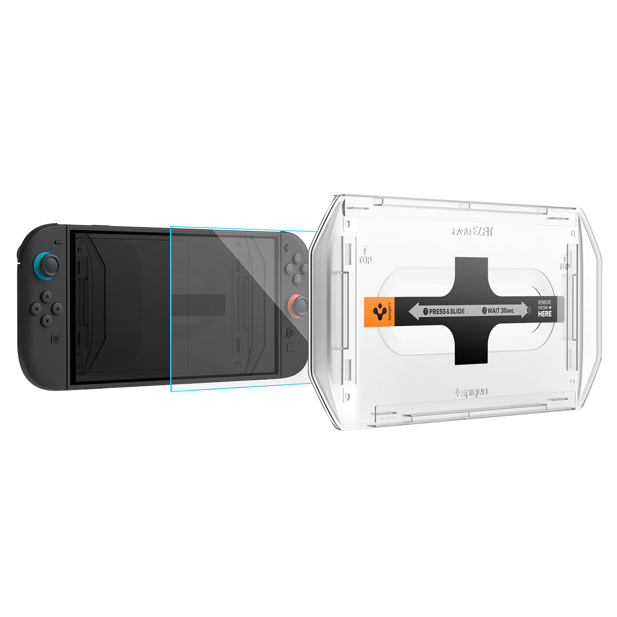 Spigen Nintendo Switch 2 Screen Protector GLAS.tR EZ Fit (2 Pack) view 5