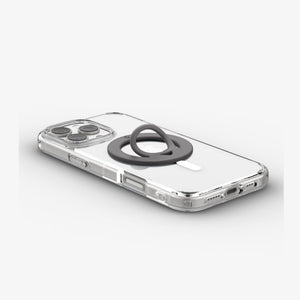 Spigen O-Mag Slim Dual Pop Marble Gray side and bottom view