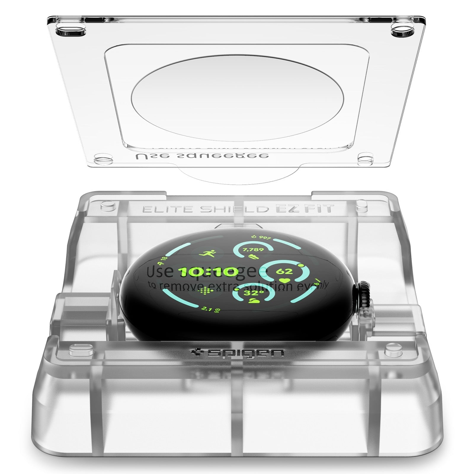 Spigen Pixel Watch 4/3 (45mm) Screen Protector EliteShield EZ Fit (2 Pack) view 7