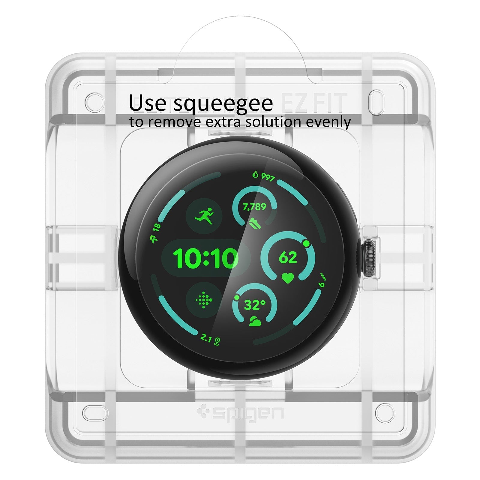 Spigen Pixel Watch 4/3 (45mm) Screen Protector EliteShield EZ Fit (2 Pack) view 8