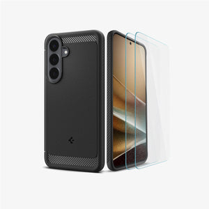 Spigen Galaxy S26 FE Case + Screen Protector – Rugged Armor
