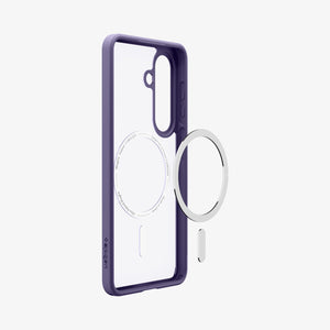 Spigen Galaxy S26 Case Ultra Hybrid (Mag Fit) Deep Purple showing the back and partial side with mag fit technology