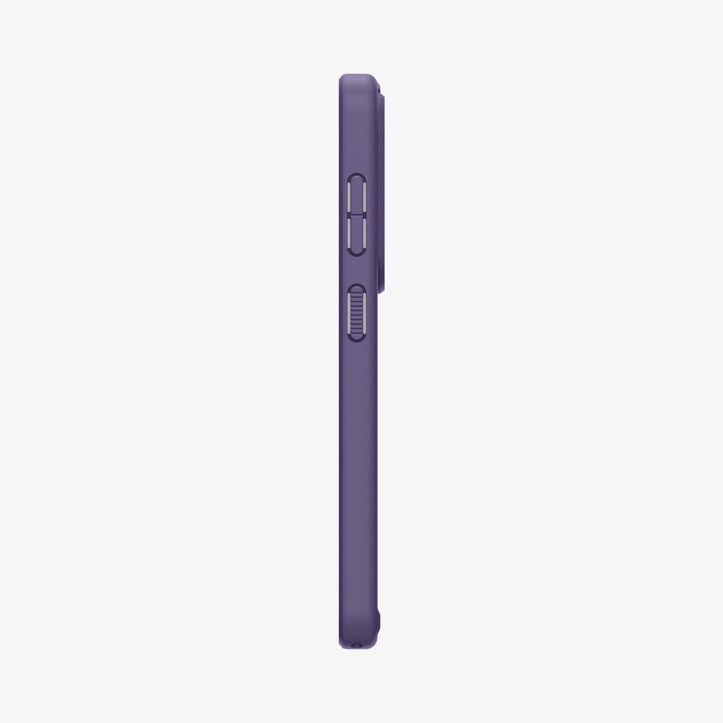 Spigen Galaxy S26 Case Ultra Hybrid (Mag Fit) Deep Purple showing the side