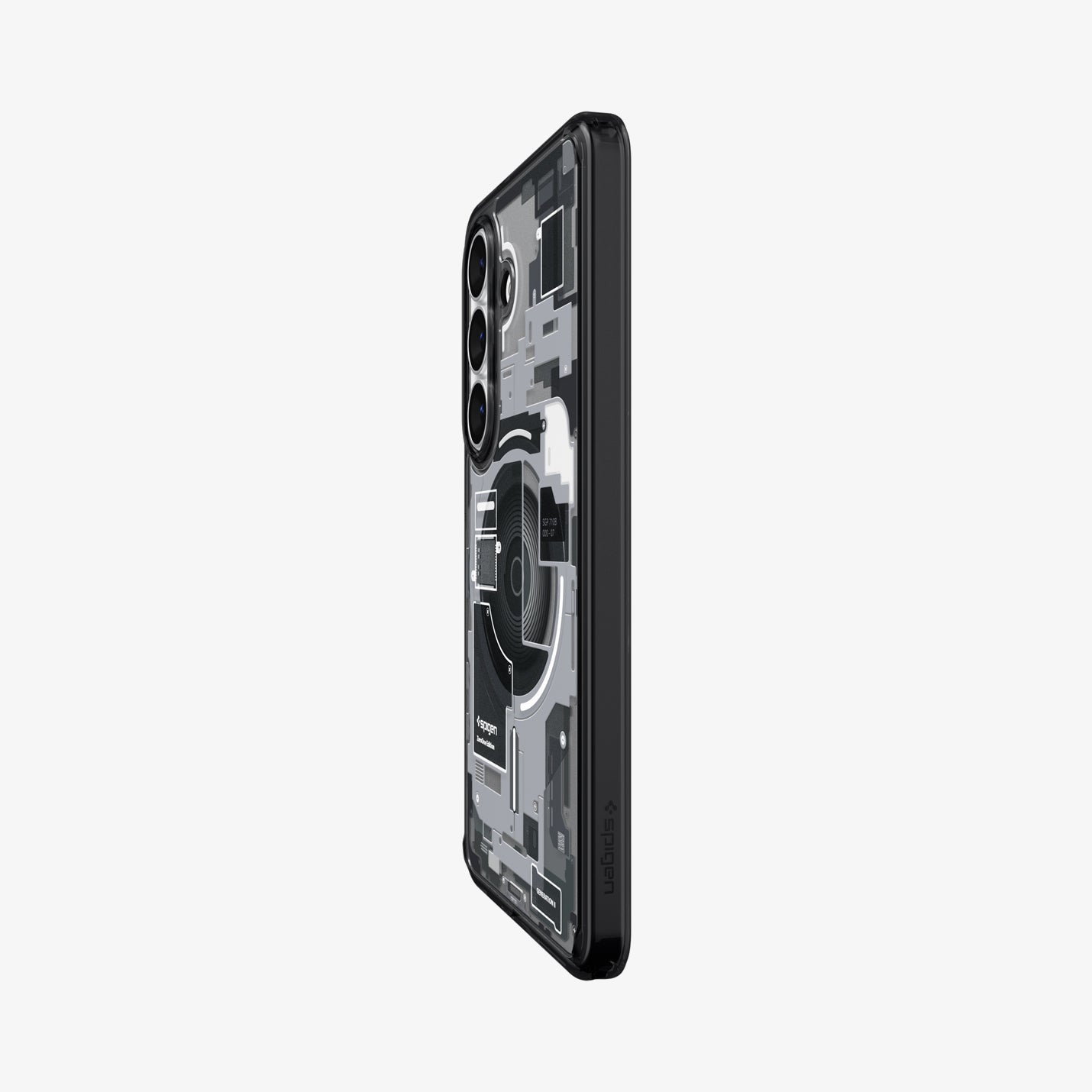 Spigen Galaxy S26 Case Ultra Hybrid Zero One (Mag Fit) Black showing the back and partial side