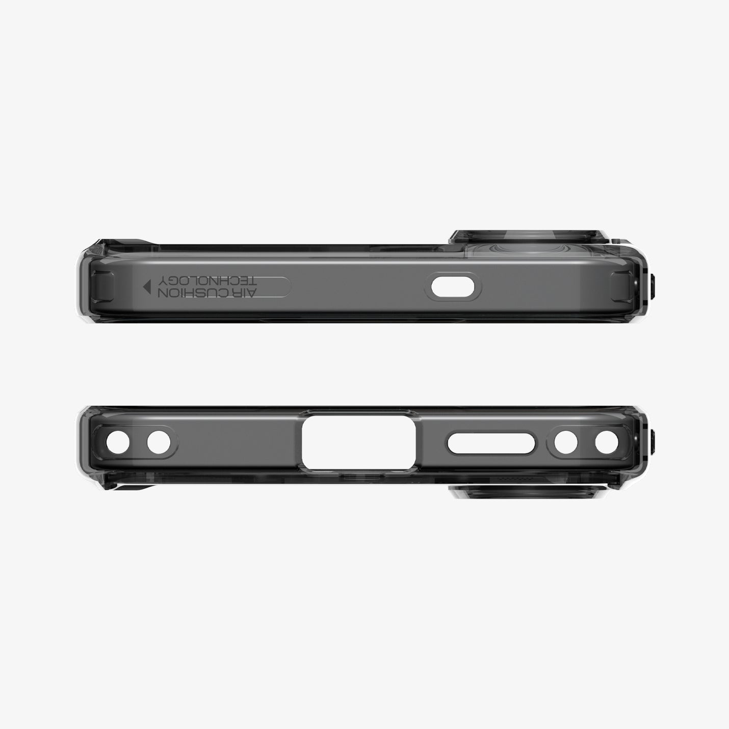 Spigen Galaxy S26 Case Ultra Hybrid Zero One (Mag Fit) Black showing the top and bottom