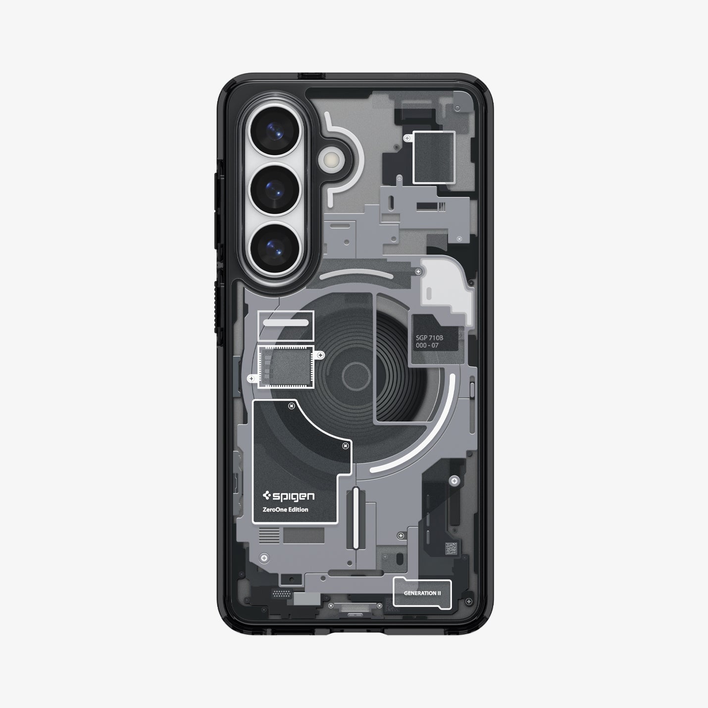 Spigen Galaxy S26 Case Ultra Hybrid Zero One (Mag Fit) Black showing the back