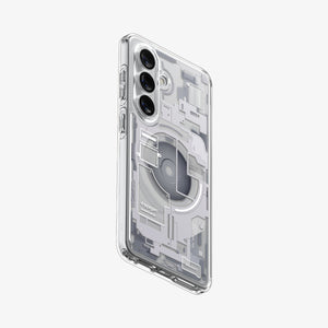 Spigen Galaxy S26 Case Ultra Hybrid Zero One (Mag Fit) White showing the back and partial side