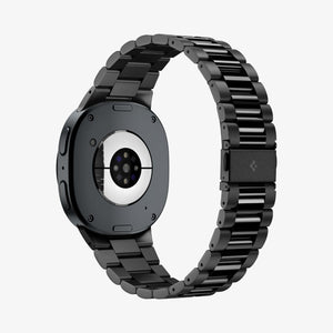 Black Spigen Modern Fit 316L Galaxy Watch band product and feature view 3