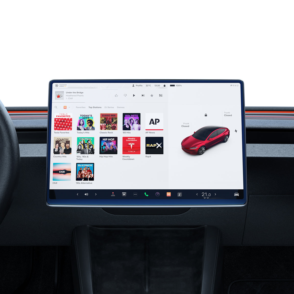 Spigen Tesla Model 3 / Model Y Screen Protector (15.4") Screen Protector GLAS.tR EZ Fit AluminaCore view 7