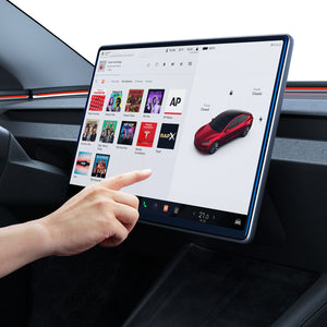Spigen Tesla Model 3 / Model Y Screen Protector (15.4") Screen Protector GLAS.tR EZ Fit Anti-Glare view 9
