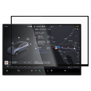 Spigen Tesla Model Y Screen Protector (16“) Screen Protector GLAS.tR EZ Fit AluminaCore Anti-Glare view 3