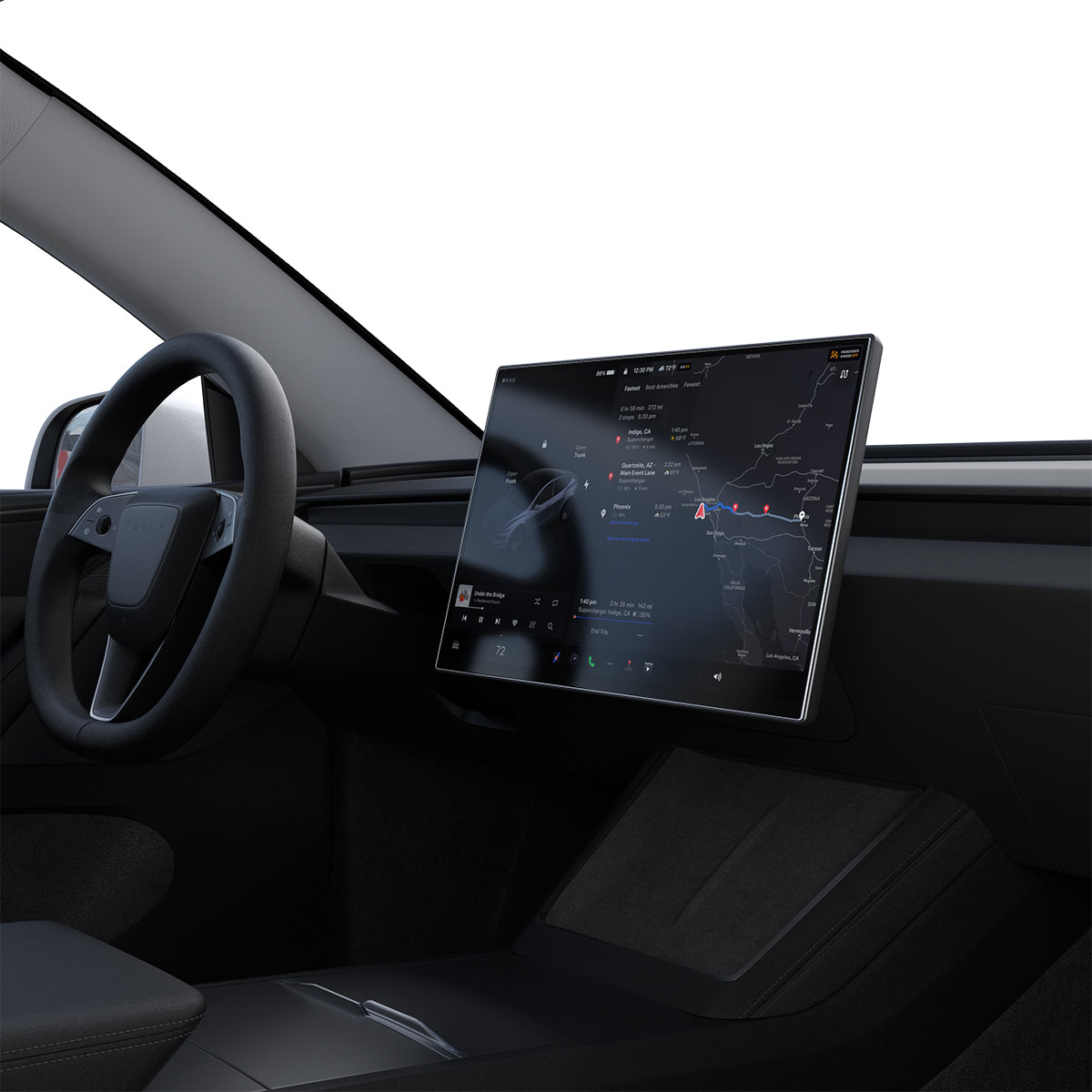 Spigen Tesla Model Y Screen Protector (16“) Screen Protector GLAS.tR EZ Fit AluminaCore Anti-Glare view 6