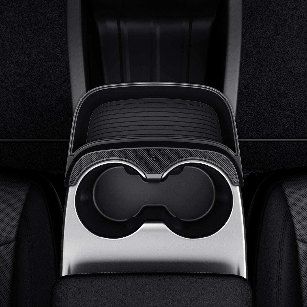 Easy installation of Spigen Model Y Standard console extender