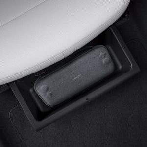 Spigen TO222J underseat organizer holding a compact travel pouch