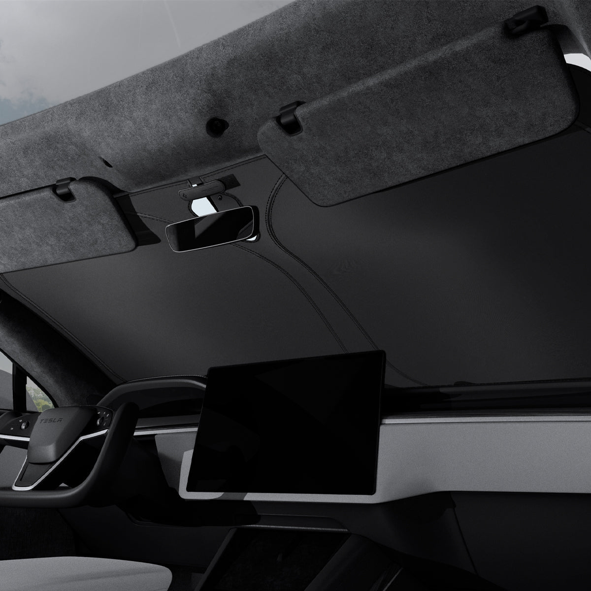Spigen Tesla Model S CryoShade Windshield Sunshade – official detail 3