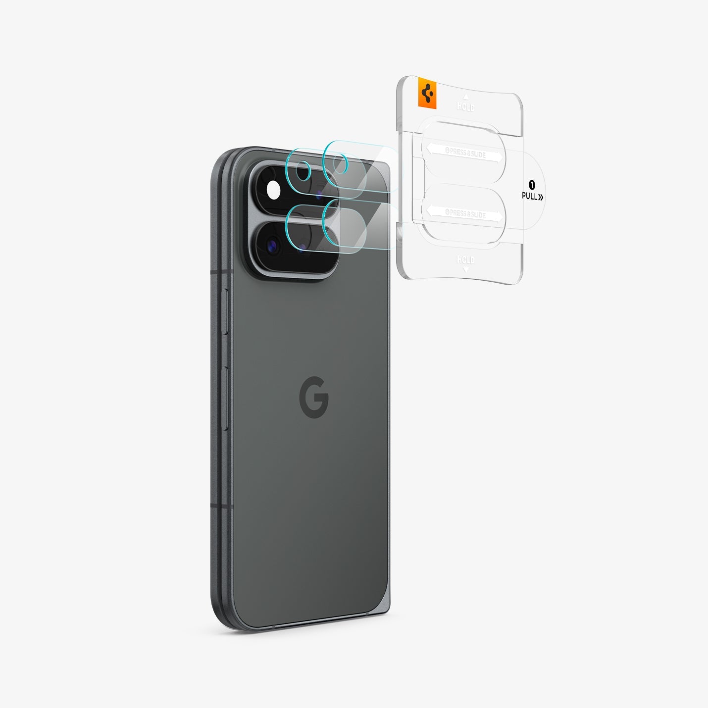Spigen Optik EZ Fit Pro Camera Lens Protector for Pixel 11 Pro Fold (2 Pack) - Crystal Clear - image 3