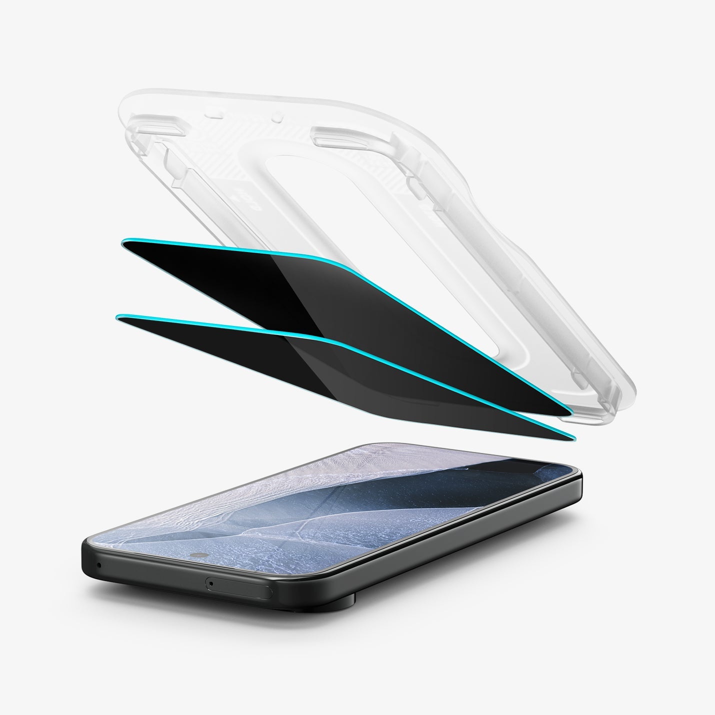 Spigen Pixel 11 Privacy Screen Protector – GLAS.tR EZ Fit Pro (2 Pack) - Privacy - image 4