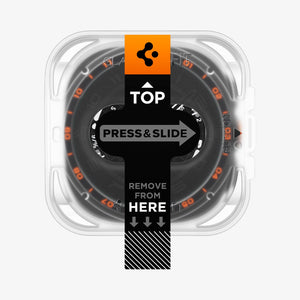 Spigen Galaxy Watch Ultra 2 47mm Screen Protector - GLAS.tR EZ Fit 2 Pack - Clear - white background detail image 4