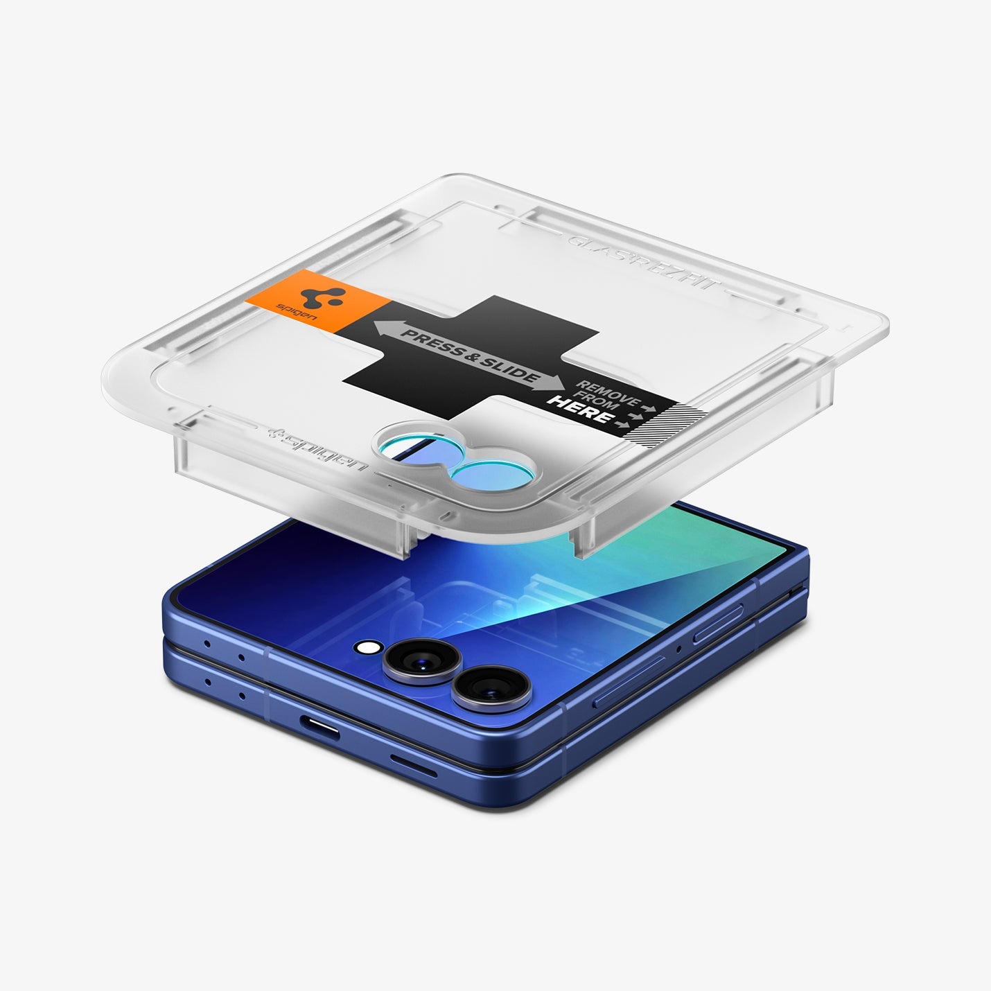 Spigen Galaxy Z Flip 8 Screen Protector Glas.tR EZ Fit - Clear - image 3