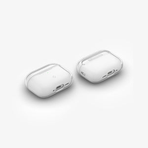 Multiple angles of Spigen Liquid Crystal clear AirPods Pro 3 case