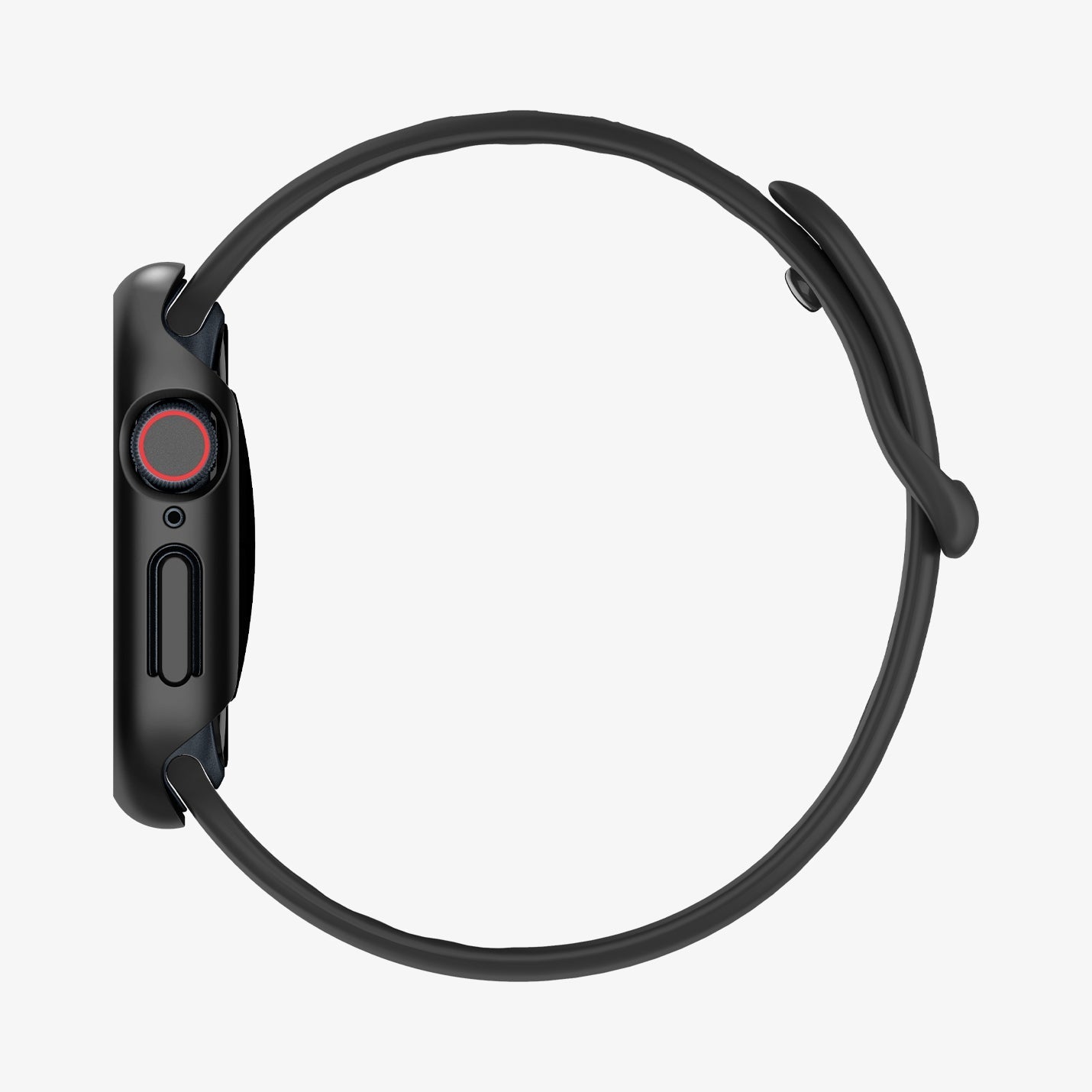 ACS08588 - Apple Watch Series 11 / 10 (42mm) Case Thin Fit in Black showing the side