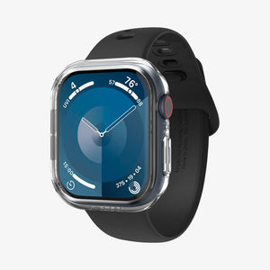ACS08589 - Apple Watch Series 11 / 10 (42mm) Case Thin Fit in Crystal Clear showing the front, sides, inner and back