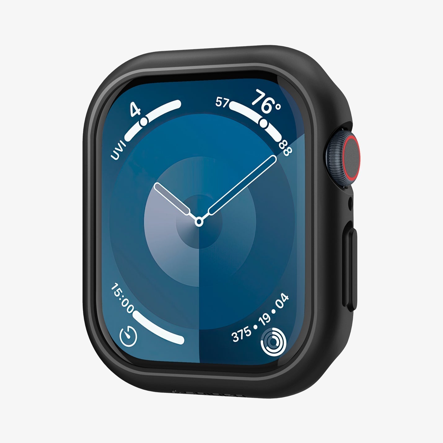 ACS08601 - Apple Watch Series 11 / 10 (46mm) Case Thin Fit in Black showing the front and partial sides