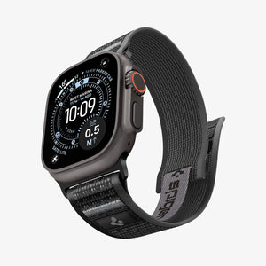 Active Black Gray Spigen Athlex Air 2 Apple Watch band product and feature view 8