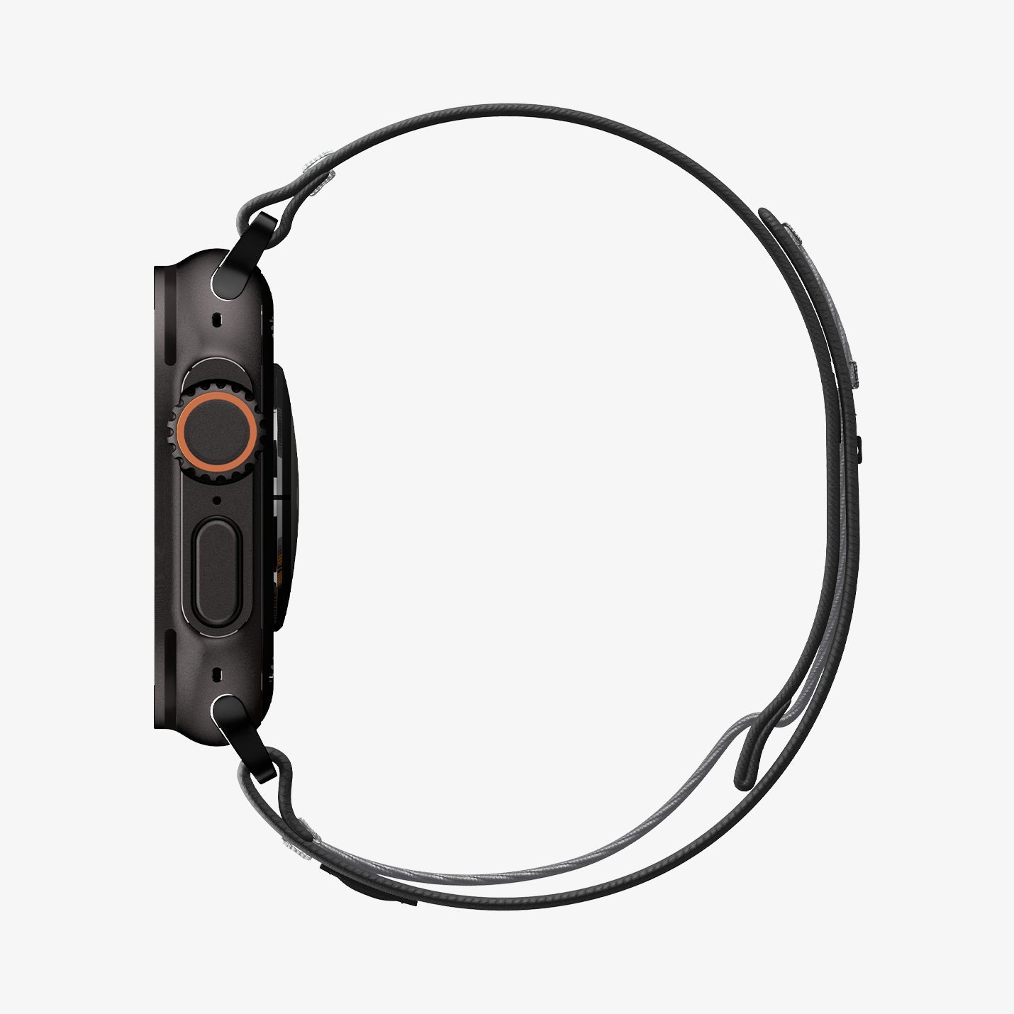 Active Black Gray Spigen Athlex Air 2 Apple Watch band product and feature view 11