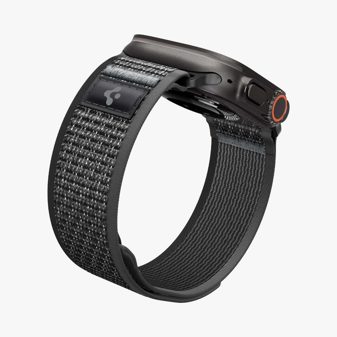Active Black Gray Spigen Athlex Air 2 Apple Watch band product and feature view 6