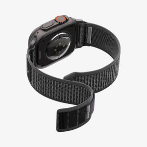 Active Black Gray Spigen Athlex Air 2 Apple Watch band product and feature view 3