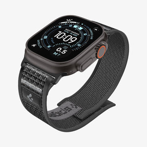 Active Black Gray Spigen Athlex Air 2 Apple Watch band product and feature view 7