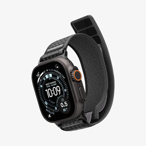 Active Black Gray Spigen Athlex Air 2 Apple Watch band product and feature view 5