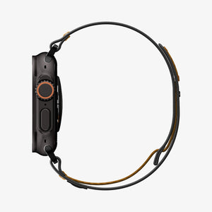 Active Black Orange Spigen Athlex Air 2 Apple Watch band product and feature view 1