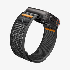 Active Black Orange Spigen Athlex Air 2 Apple Watch band product and feature view 9