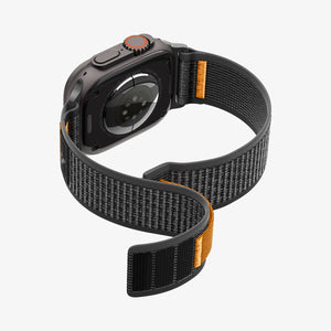 Active Black Orange Spigen Athlex Air 2 Apple Watch band product and feature view 10