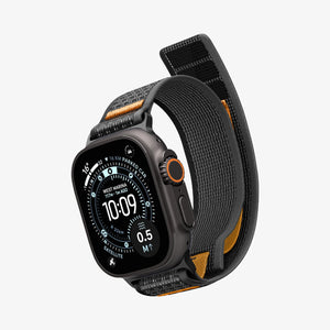Active Black Orange Spigen Athlex Air 2 Apple Watch band product and feature view 5