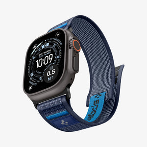 Active Navy Blue Spigen Athlex Air 2 Apple Watch band product and feature view 8