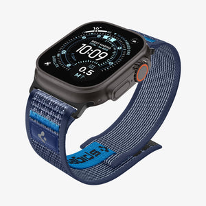 Active Navy Blue Spigen Athlex Air 2 Apple Watch band product and feature view 7