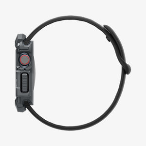 ACS08598 - Apple Watch Series 11 / 10 (46mm) Case Rugged Armor in Dark Gray showing the side