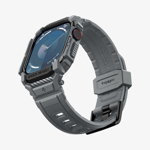 ACS08605 - Apple Watch Series 11 / 10 (46mm) Case Rugged Armor Pro in Dark Gray showing the front, partial side, inner and bottom