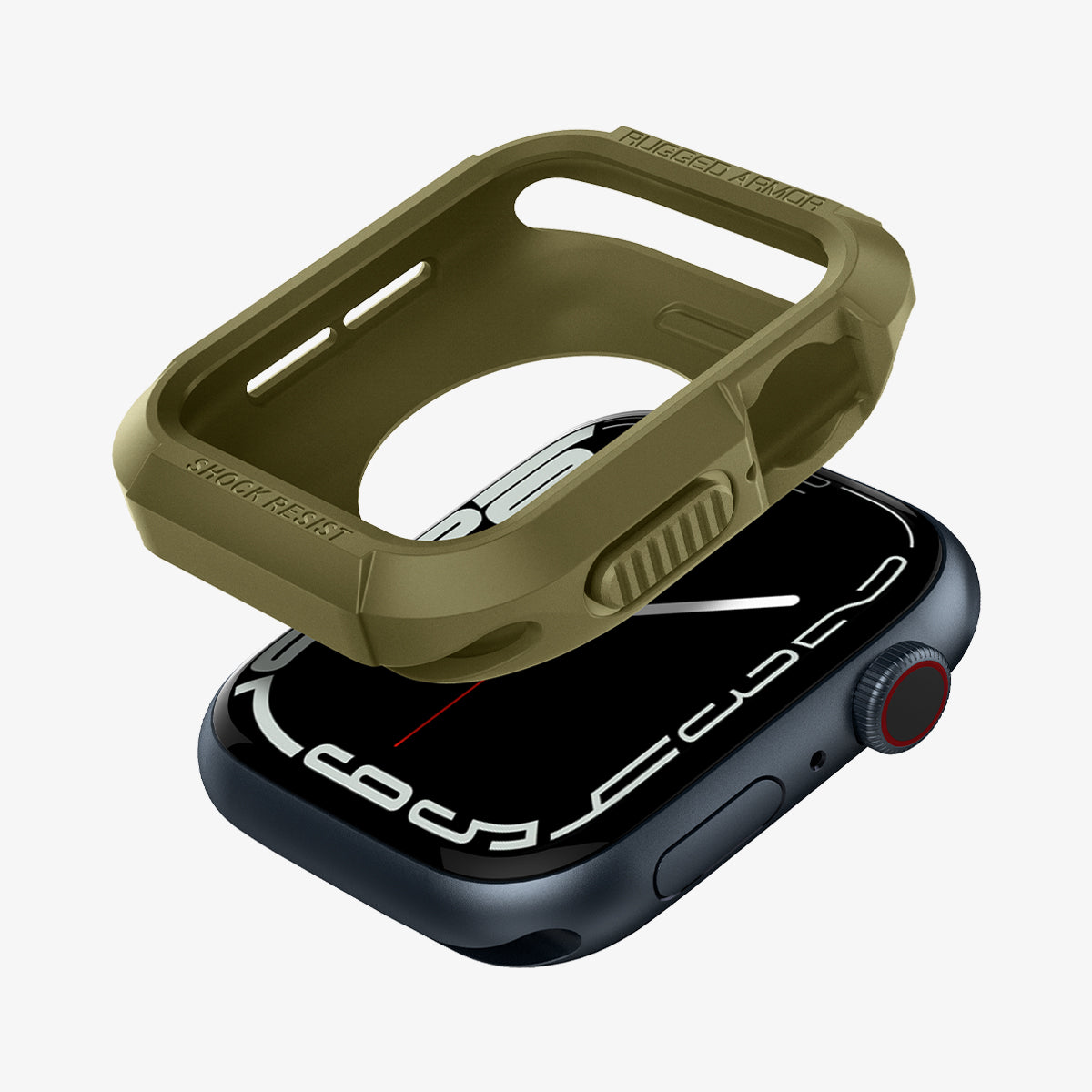 ACS05456 - Apple Watch Series (Apple Watch (49mm)) in matte black showing the front