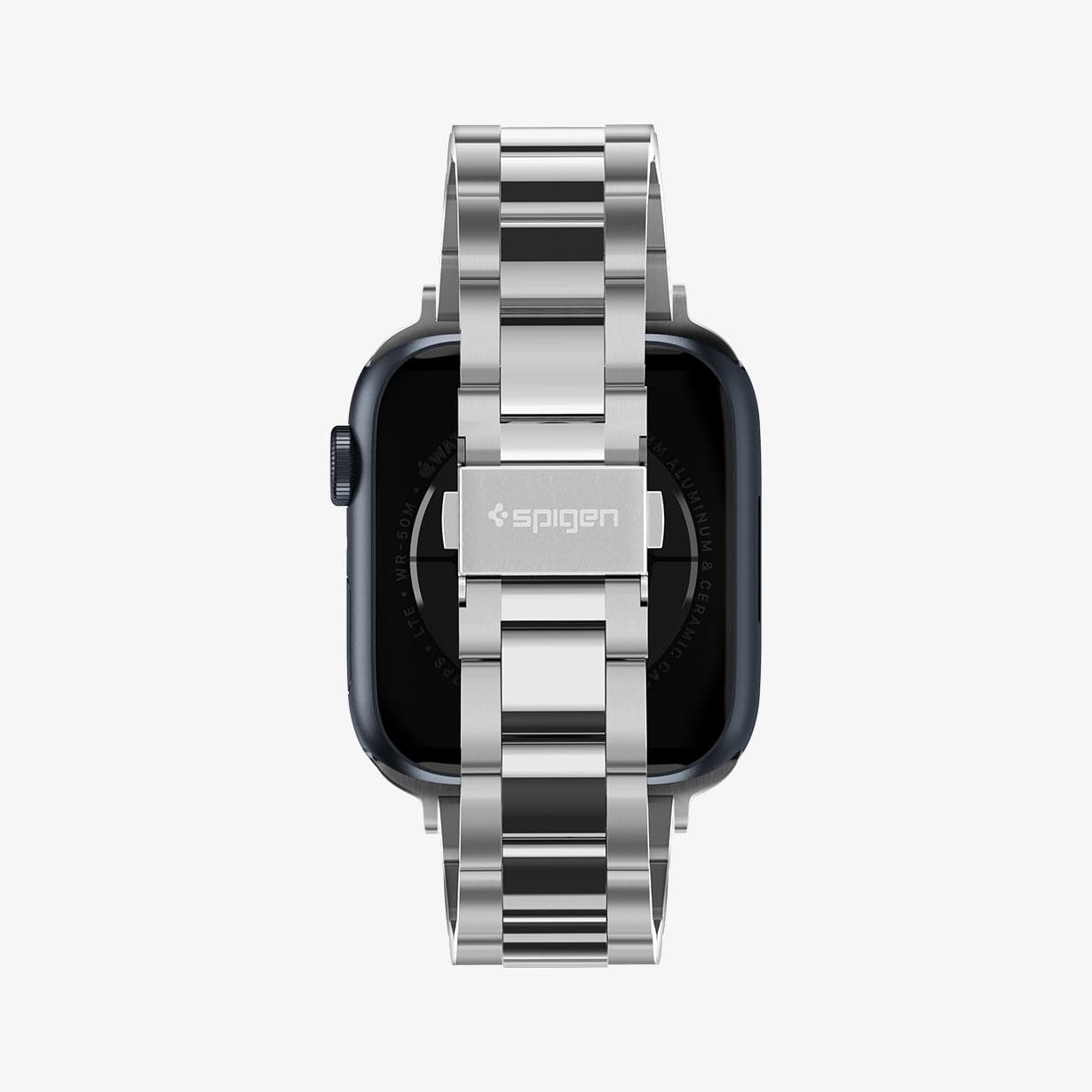 062MP25403 - Apple Watch Series (Apple Watch (49mm)/Apple Watch (45mm)/Apple Watch (42mm)) Watch Band Modern Fit in black showing the front