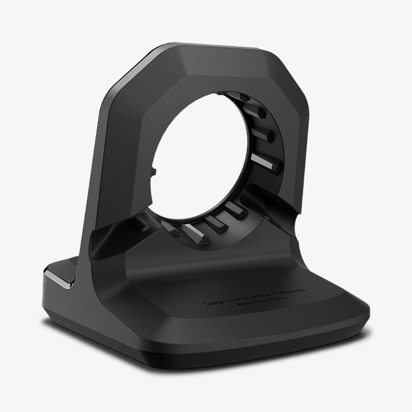 Back view of the Spigen Rugged Armor Apple Watch charging stand