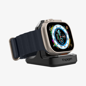 Front side view of the Rugged Armor stand holding an Apple Watch