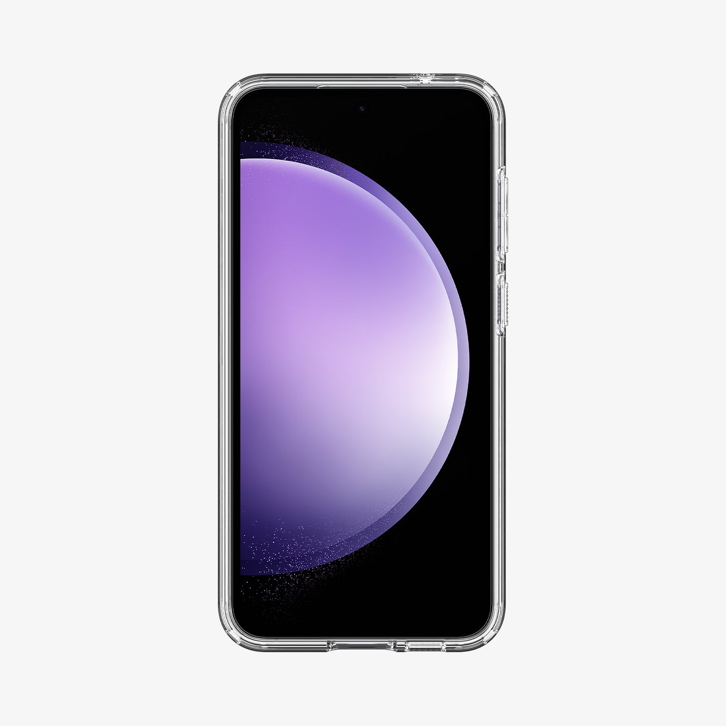 ACS06371 - Galaxy S23 FE Case Ultra Hybrid in crystal clear showing the front
