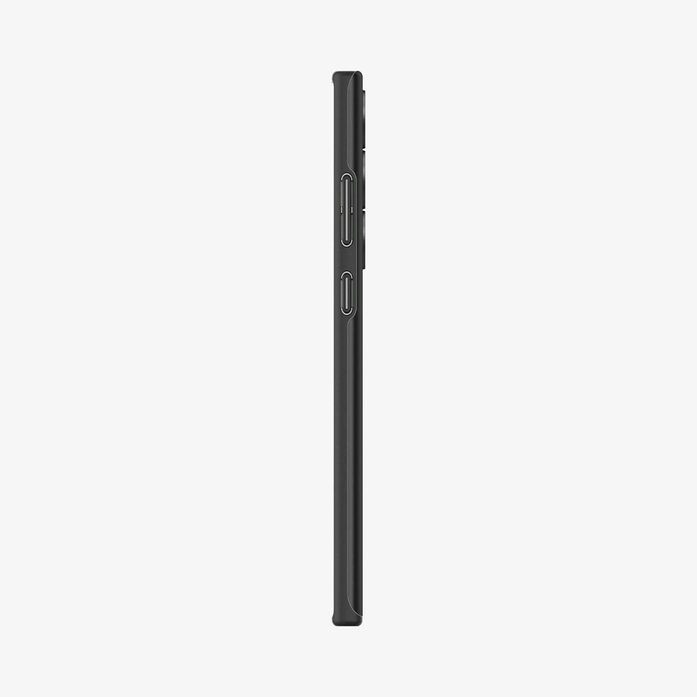 ACS05609 - Galaxy S23 Ultra Case Thin Fit in black showing the back