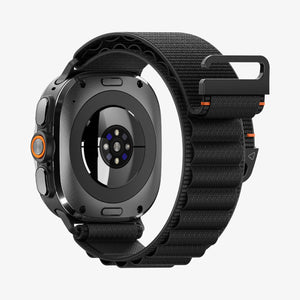 Spigen Galaxy Watch Ultra 2 & Ultra 47mm Band - WBF1 - Black - white background detail image 2